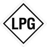 Warning label for LPG